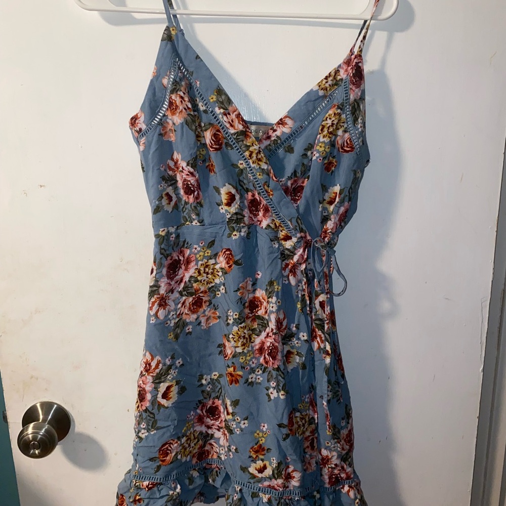 Floral Spaghetti Strap Mini Dress